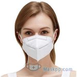 1 Pcs Face Cover Disposable for General Use 4 Ply Elastic Ear-loop Dust