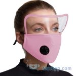 1 Pcs Men Women Face Cloth Cover Dust-proof Reusable Breathable Full Face Protection Masks Pink